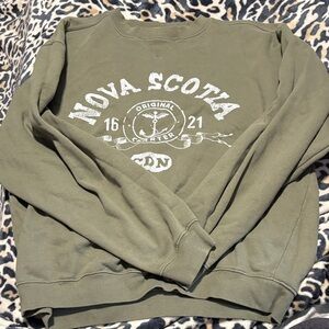 Nova Scotia Olive Green Men's Sweater